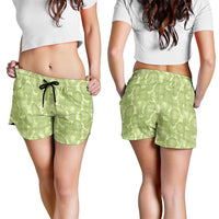 Omaomao Hawaii Breadfruit Palaka Motifs Shorts for Women LT14 - Polynesian Pride