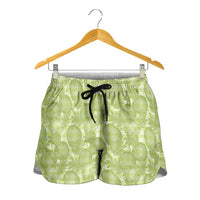 Omaomao Hawaii Breadfruit Palaka Motifs Shorts for Women LT14 - Polynesian Pride