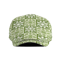 Omaomao Palaka Quilt Hawaii Jeff Hat Hawaiian Tropical Monstera Sea Turtle LT14 Green - Polynesian Pride