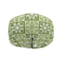 Omaomao Palaka Quilt Hawaii Jeff Hat Hawaiian Tropical Monstera Sea Turtle LT14 - Polynesian Pride