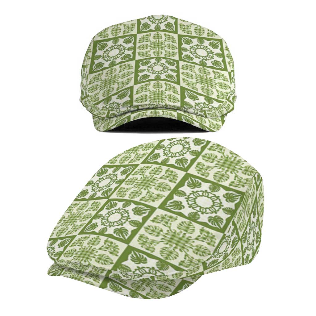 Omaomao Palaka Quilt Hawaii Jeff Hat Hawaiian Tropical Monstera Sea Turtle LT14 - Polynesian Pride