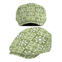 Omaomao Palaka Quilt Hawaii Jeff Hat Hawaiian Tropical Monstera Sea Turtle LT14 - Polynesian Pride