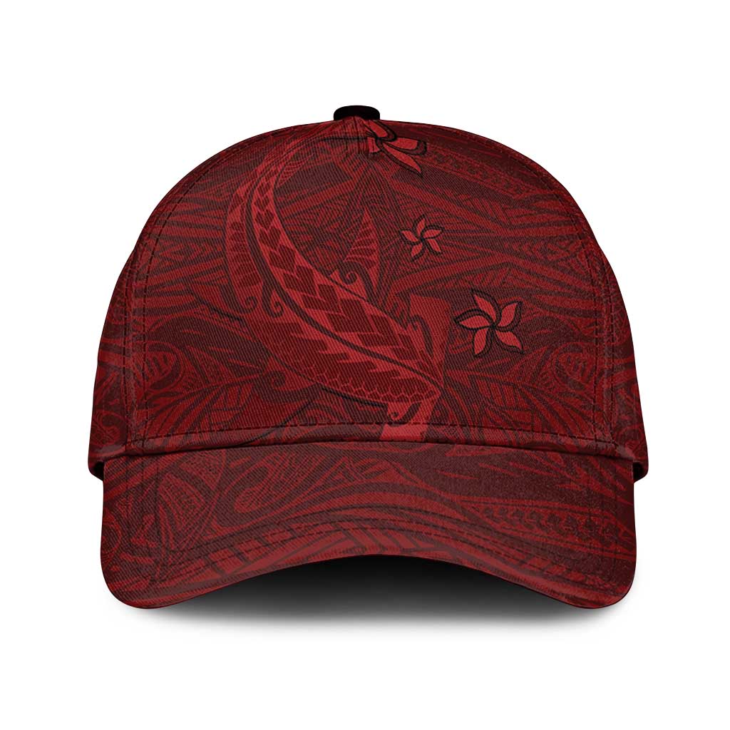 Oxblood Polynesia Classic Cap Hawaiian Tribal Hammerhead Shark Tattoo LT14