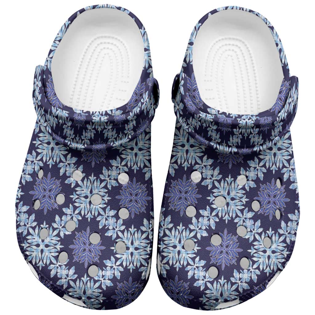 Palaka Hawaiian Quilt Seamless Pattern Clogs Shoes - Polynesian Pride