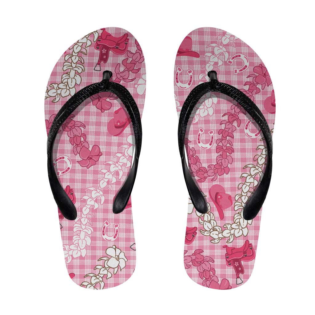 Paniolo Palaka Hawaiian Cowgirl Flip Flops - Polynesian Pride