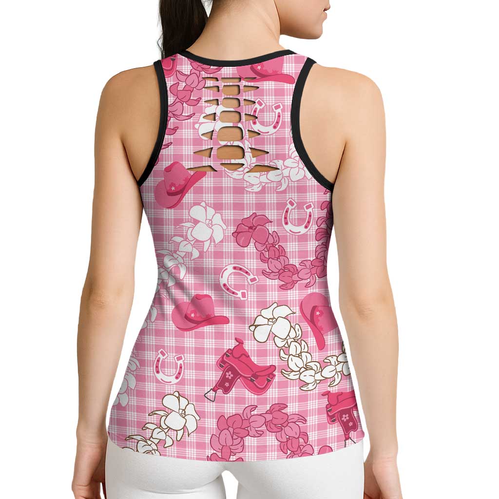 Paniolo Palaka Hawaiian Cowgirl Hollow Tank Top - Polynesian Pride
