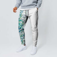 Paua Shell Maori Jogger Pants Koru Kowhaiwhai