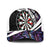 Personalized NZ Darts Mesh Trucker Cap Paua Shell Maori Koru Whakairo - Purple - Polynesian Pride