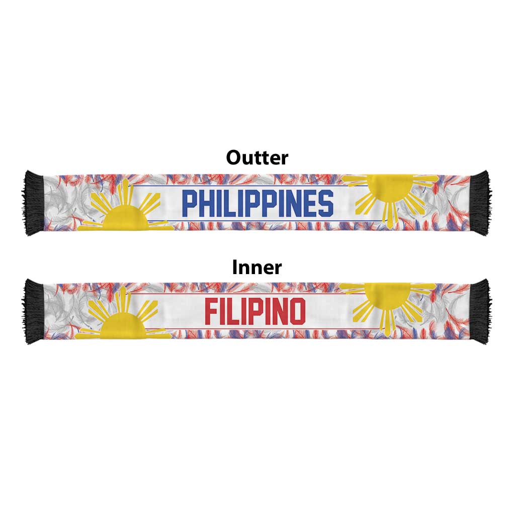 Philippines Flag Day Soccer Scarf Filipino Feather Pattern LT9 - Polynesian Pride