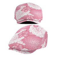 Pink Aloha Hawaii Jeff Hat Monstera Hibiscus Plumeria Seamless Vibes - Polynesian Pride