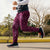 Pink Aloha Hawaii Jogger Pants Hawaiian Kakau Ohia Lehua Lei - Polynesian Pride
