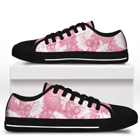 Pink Aloha Hawaii Low Top Shoes Monstera Hibiscus Plumeria Seamless Vibes - Polynesian Pride