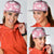 Pink Aloha Hawaii Snapback Cap Monstera Hibiscus Plumeria Seamless Vibes - Polynesian Pride