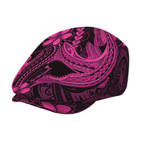 Pink Black Aloha Hawaii Jeff Hat - Polynesian Shark Tattoo With Plumeria LT14 - Polynesian Pride