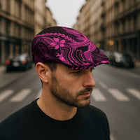 Pink Black Aloha Hawaii Jeff Hat - Polynesian Shark Tattoo With Plumeria LT14 - Polynesian Pride