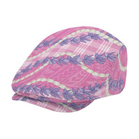 Pink Hawaii Palaka Honohono Pikake Jeff Hat Hawaiian Orchid Lei Polynesian Pattern LT14 - Polynesian Pride
