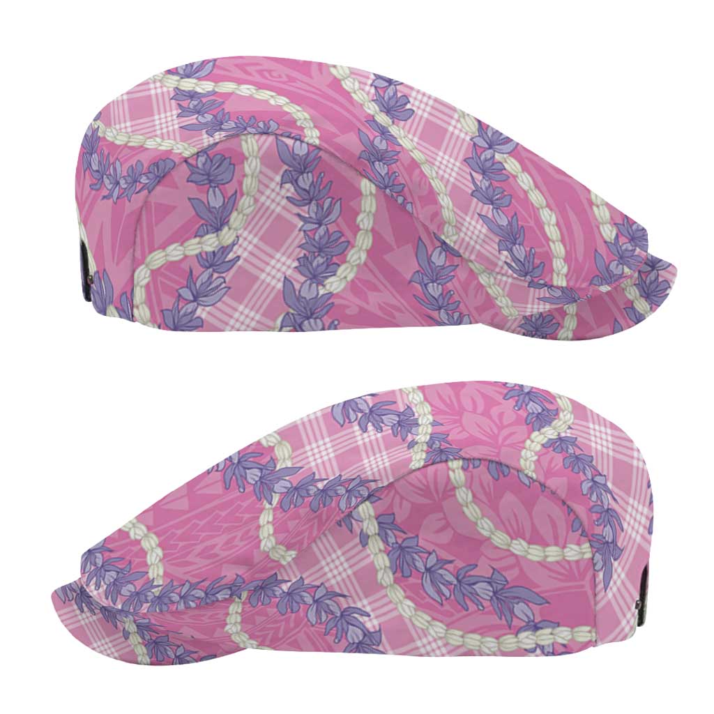 Pink Hawaii Palaka Honohono Pikake Jeff Hat Hawaiian Orchid Lei Polynesian Pattern LT14 - Polynesian Pride