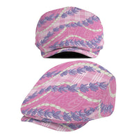 Pink Hawaii Palaka Honohono Pikake Jeff Hat Hawaiian Orchid Lei Polynesian Pattern LT14 - Polynesian Pride