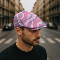 Pink Hawaii Palaka Honohono Pikake Jeff Hat Hawaiian Orchid Lei Polynesian Pattern LT14 - Polynesian Pride