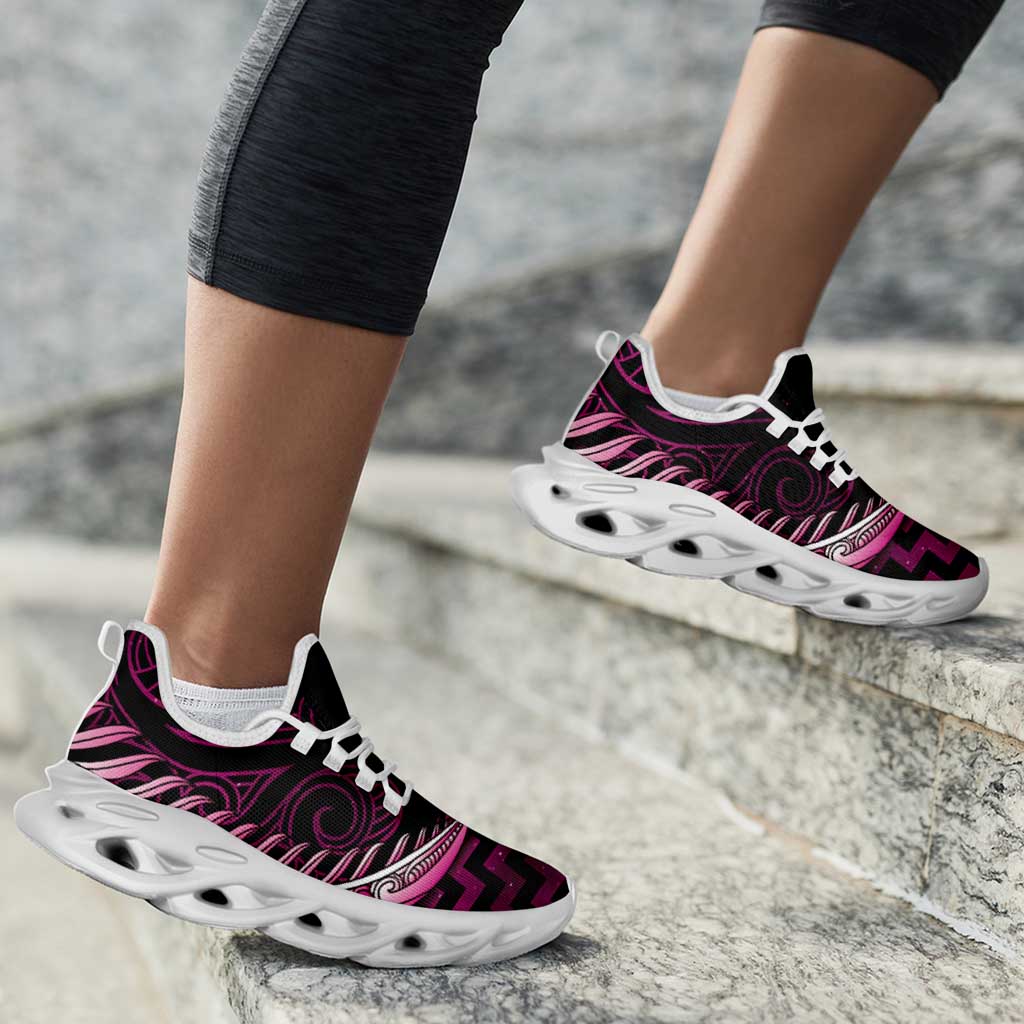 Pink Matariki New Zealand Clunky Sneakers Maori Poutama Galaxy Vibes