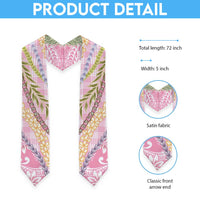 Pink Palaka Hawaii Leis Graduation Stole Hawaiian-plaid Elegant Tropical Vibes LT14 - Polynesian Pride