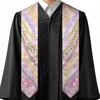Pink Palaka Hawaii Leis Graduation Stole Hawaiian-plaid Elegant Tropical Vibes LT14 - Polynesian Pride