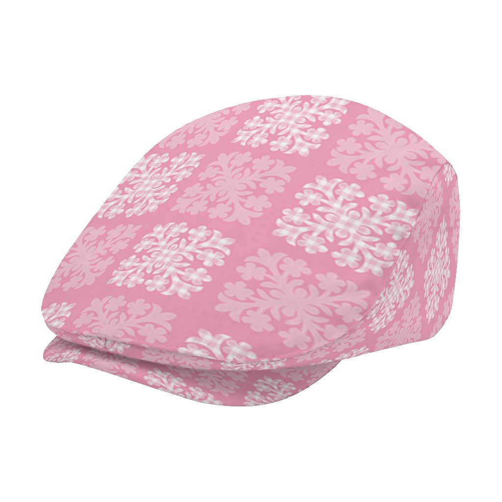 Pink Palaka Quilt Hawaii Jeff Hat Traditional Hawaii-plaid Pattern - Polynesian Pride