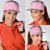 Pink Palaka Quilt Hawaii Snapback Cap Traditional Hawaii-plaid Pattern - Polynesian Pride