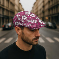 Piqi Bula Fiji Jeff Hat Fijian Tapa Seamless Hibiscus - Polynesian Pride