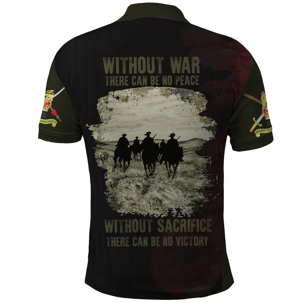 Polynesian Pride Apparel ANZAC New Zealand Polo Shirt, The Salute To Heroes Golf Shirt