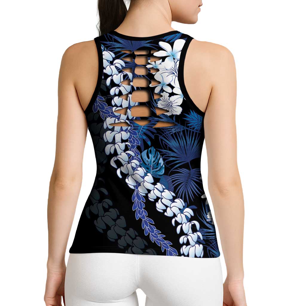 Polu Aloha Hawaii Lei Hollow Tank Top Tropical Flowers Elegant Vibe - Polynesian Pride
