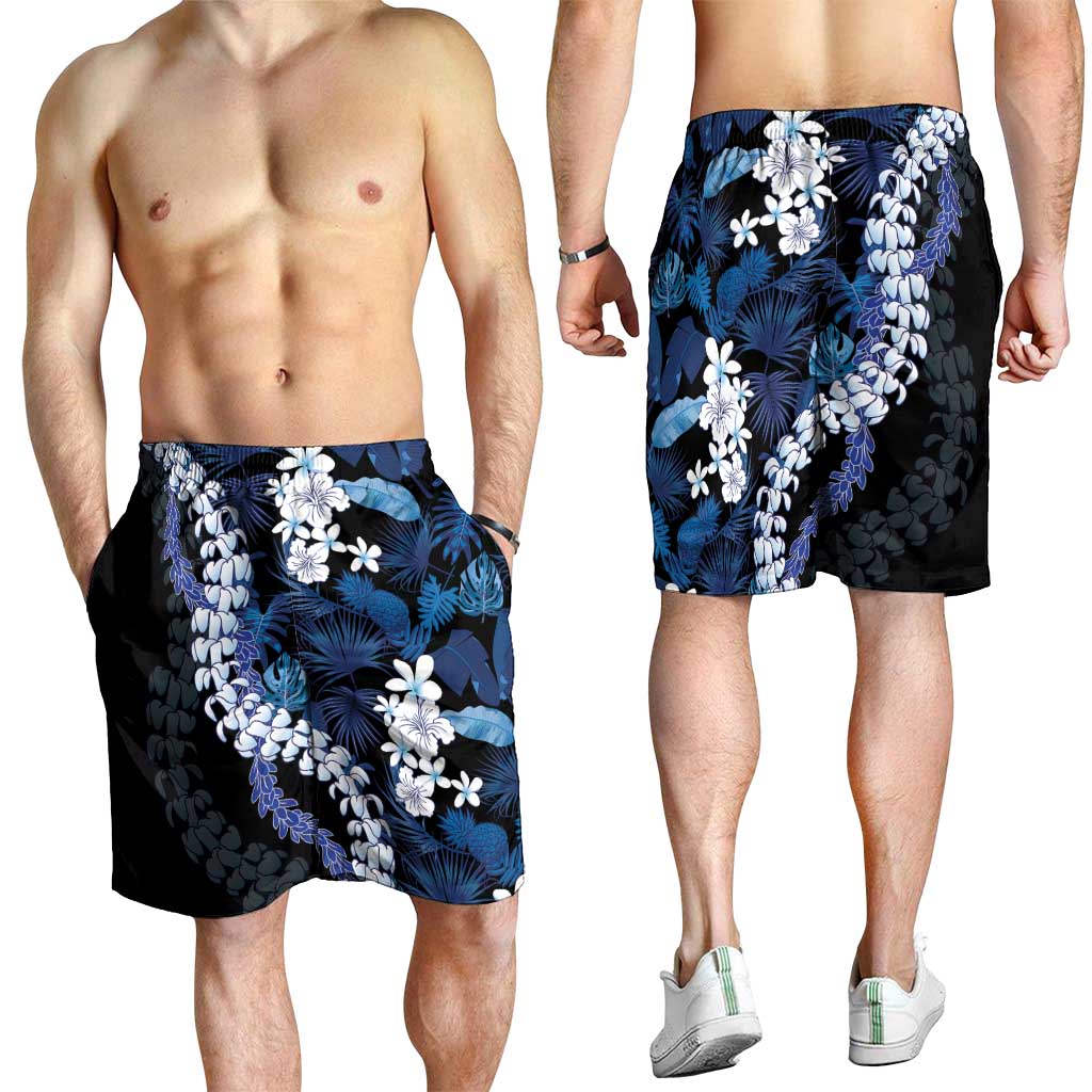 Polu Aloha Hawaii Lei Shorts for Men Tropical Flowers Elegant Vibe - Polynesian Pride