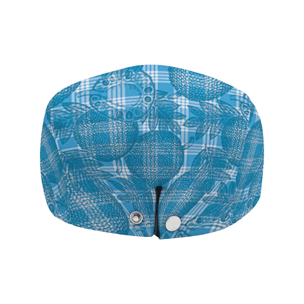 Polu Hawaii Breadfruit Palaka Motifs Jeff Hat LT14 - Polynesian Pride