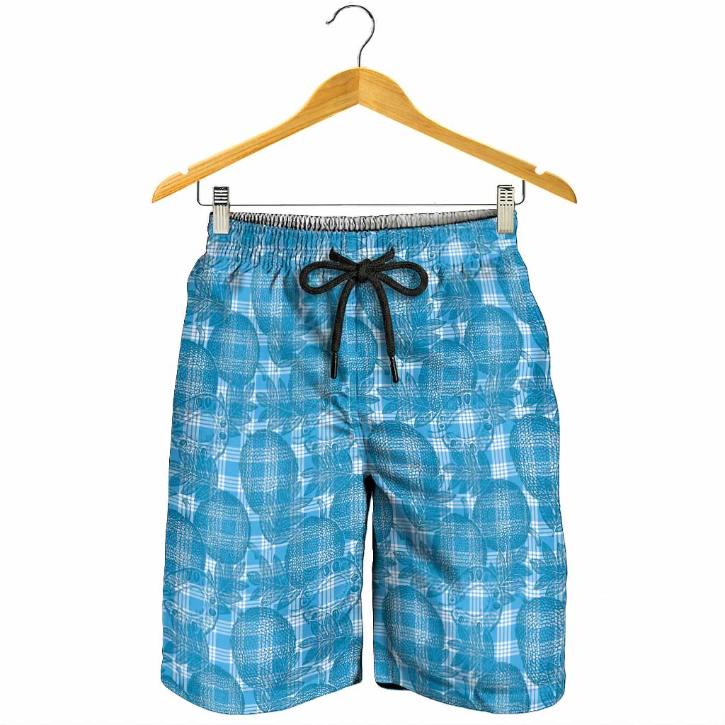 Polu Hawaii Breadfruit Palaka Motifs Shorts for Men LT14 - Polynesian Pride