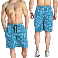 Polu Hawaii Breadfruit Palaka Motifs Shorts for Men LT14 - Polynesian Pride