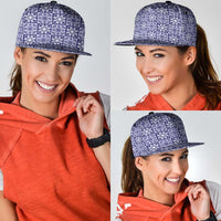 Polu Palaka Quilt Hawaii Snapback Cap Hawaiian Tropical Monstera Sea Turtle LT14 - Polynesian Pride