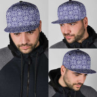Polu Palaka Quilt Hawaii Snapback Cap Hawaiian Tropical Monstera Sea Turtle LT14 - Polynesian Pride