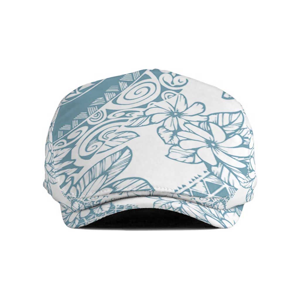 Polynesia Jeff Hat Polynesian Tropical Flowers Blue Pastel Vibes - Polynesian Pride