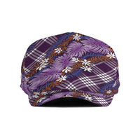 Polynesian Monstera Tiare Floral Jeff Hat Lavender Tropical Plaid LT01 Purple - Polynesian Pride
