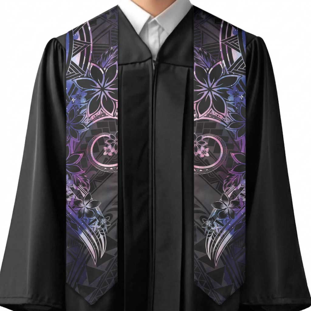 Polynesian Sunset Plumeria Graduation Stole Galaxy Polynesian Tattoo