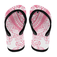 Polynesian Tiare Flower Pink Pastel Flip Flops
