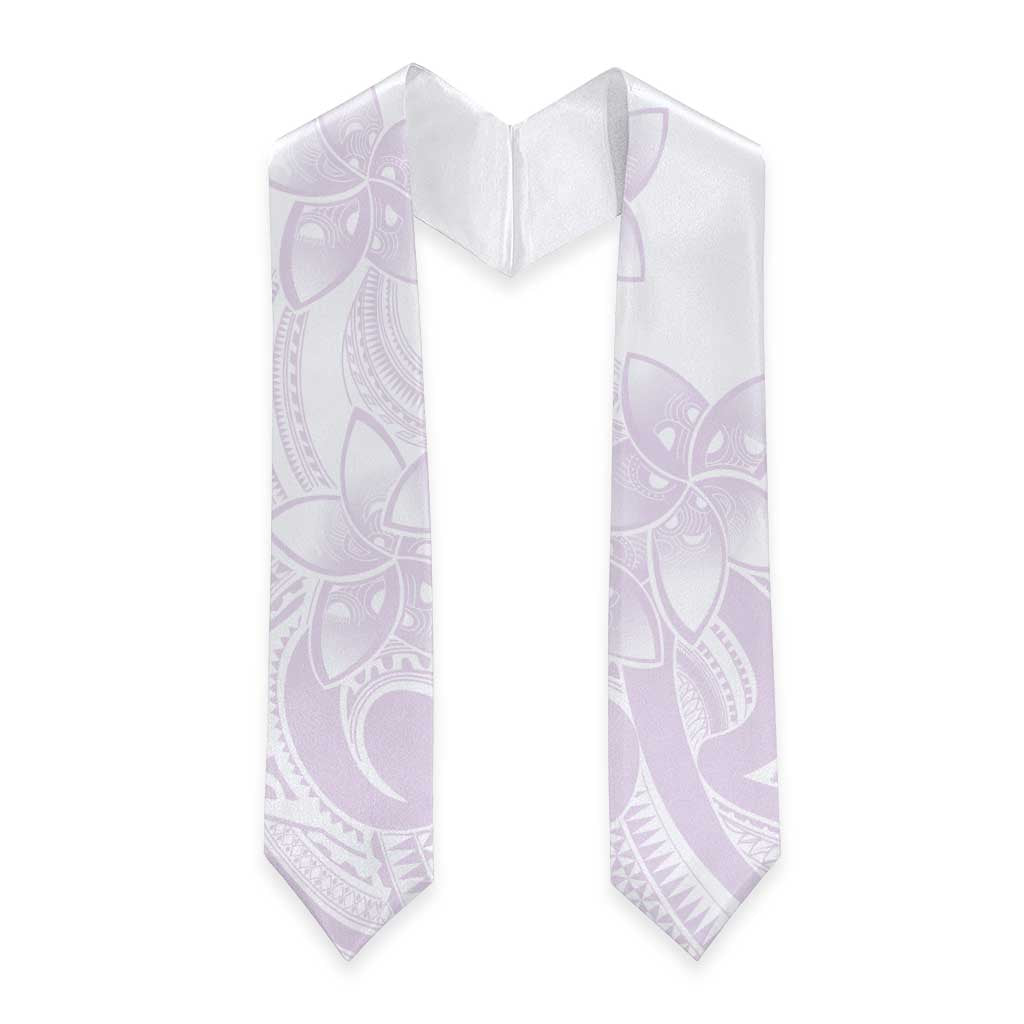 Polynesian Tribal Plumeria Lotu Tamaiti Graduation Stole Pastel Mauve - Polynesian Pride