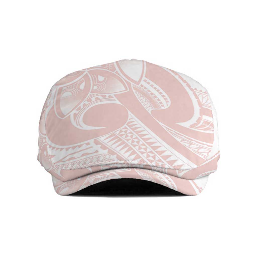 Polynesian Tribal Plumeria Lotu Tamaiti Jeff Hat Pastel Blush - Polynesian Pride
