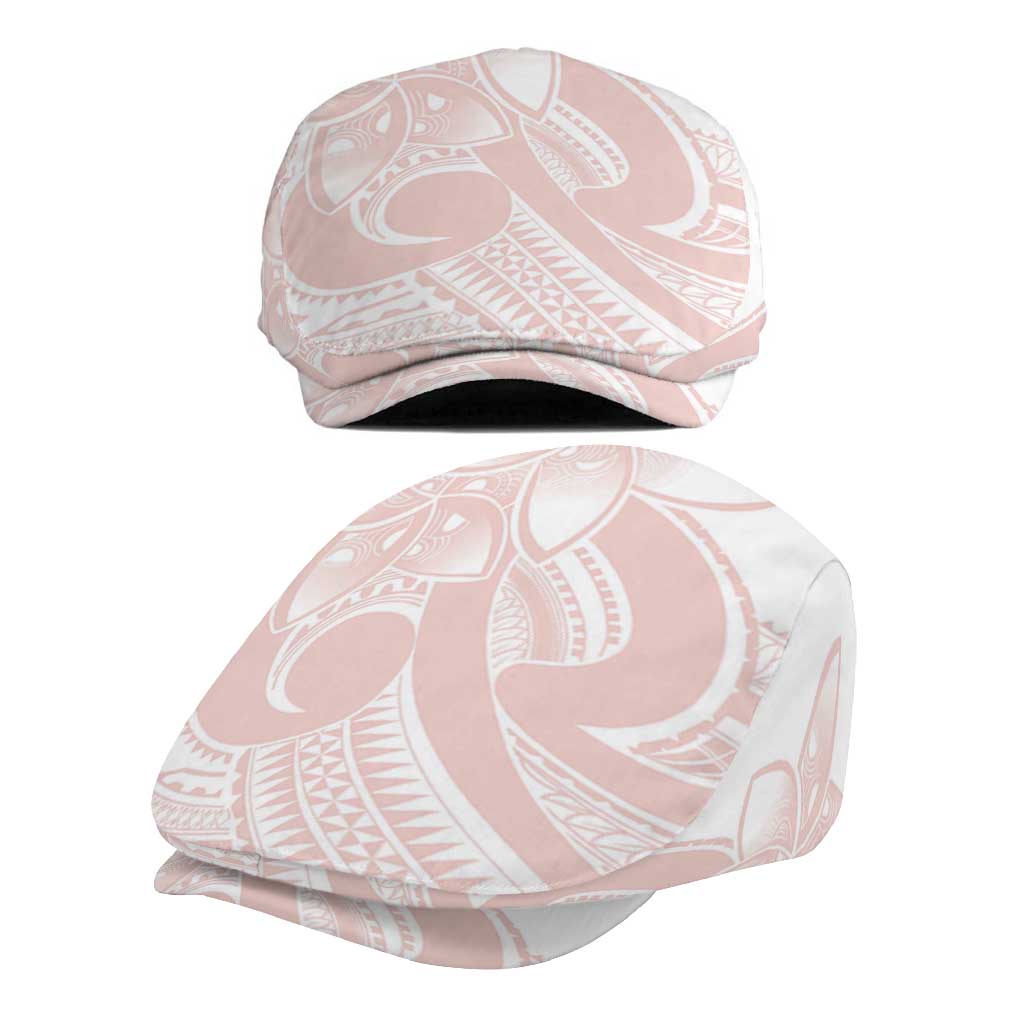 Polynesian Tribal Plumeria Lotu Tamaiti Jeff Hat Pastel Blush - Polynesian Pride