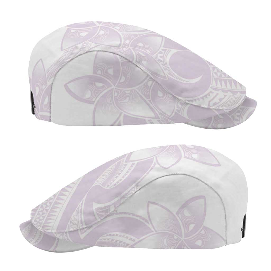 Polynesian Tribal Plumeria Lotu Tamaiti Jeff Hat Pastel Mauve - Polynesian Pride