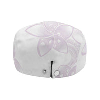 Polynesian Tribal Plumeria Lotu Tamaiti Jeff Hat Pastel Mauve - Polynesian Pride