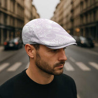 Polynesian Tribal Plumeria Lotu Tamaiti Jeff Hat Pastel Mauve - Polynesian Pride