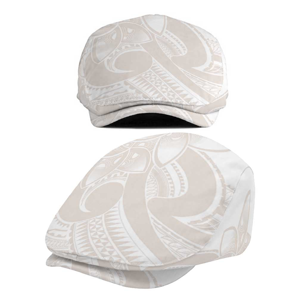 Polynesian Tribal Plumeria Lotu Tamaiti Jeff Hat Pastel Nude - Polynesian Pride