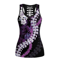 Poni Aloha Hawaii Lei Hollow Tank Top Tropical Flowers Elegant Vibe - Polynesian Pride