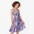 Poni Aloha Hawaii Midi Dress Plumeria Lei With Palaka Motif - Polynesian Pride